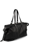 Calfskin leather weekender bag