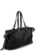 Calfskin leather weekender bag