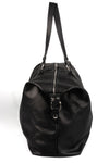 Calfskin leather weekender bag