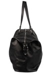 Calfskin leather weekender bag