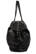 Calfskin leather weekender bag