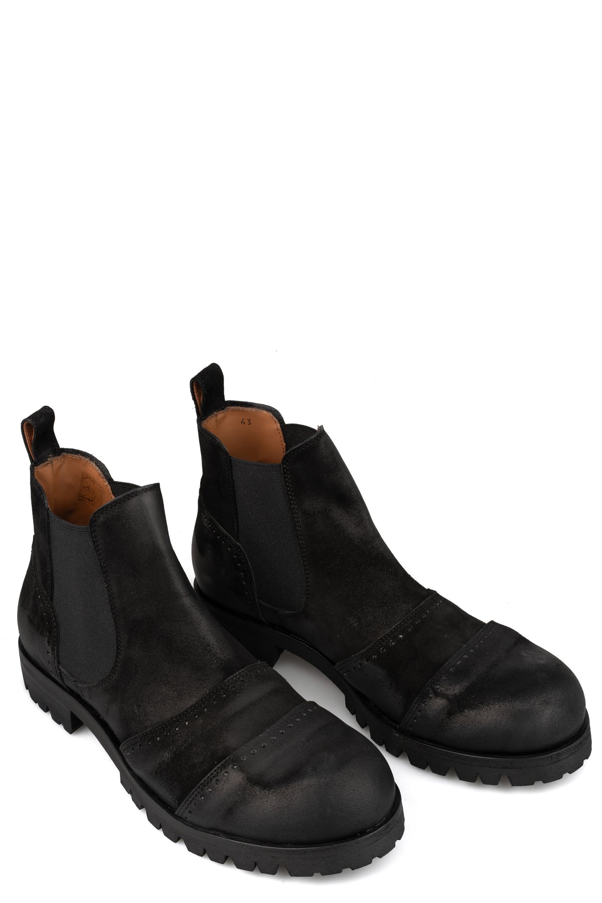 Mid boots with spats