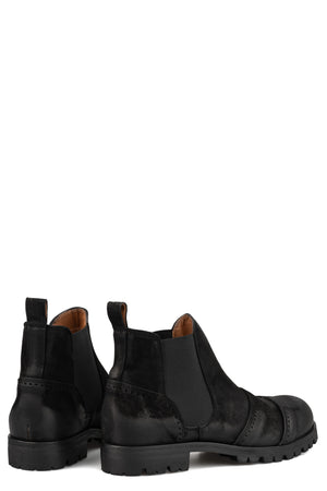 Mid boots with spats