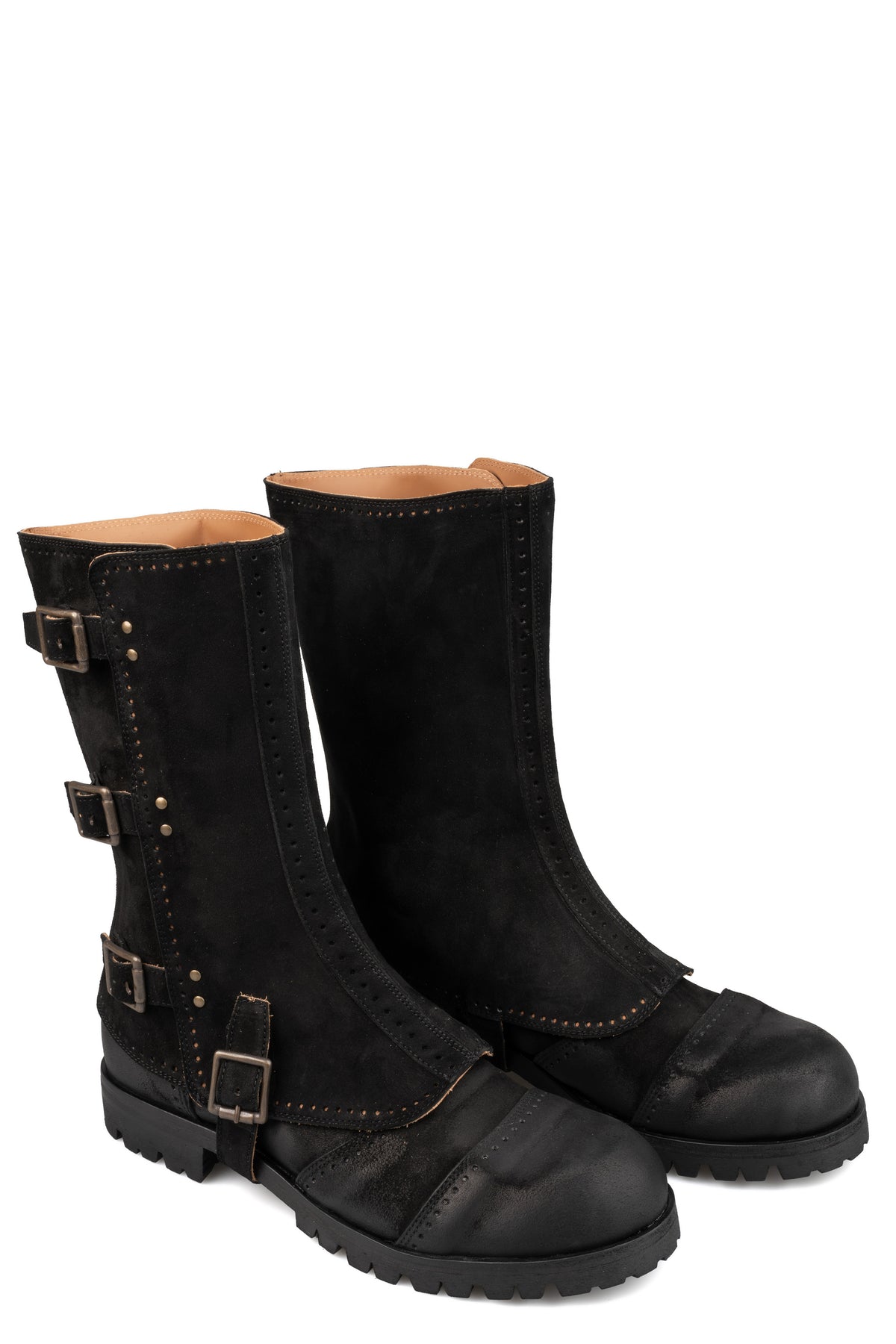 Mid boots with spats
