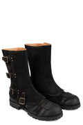 Mid boots with spats