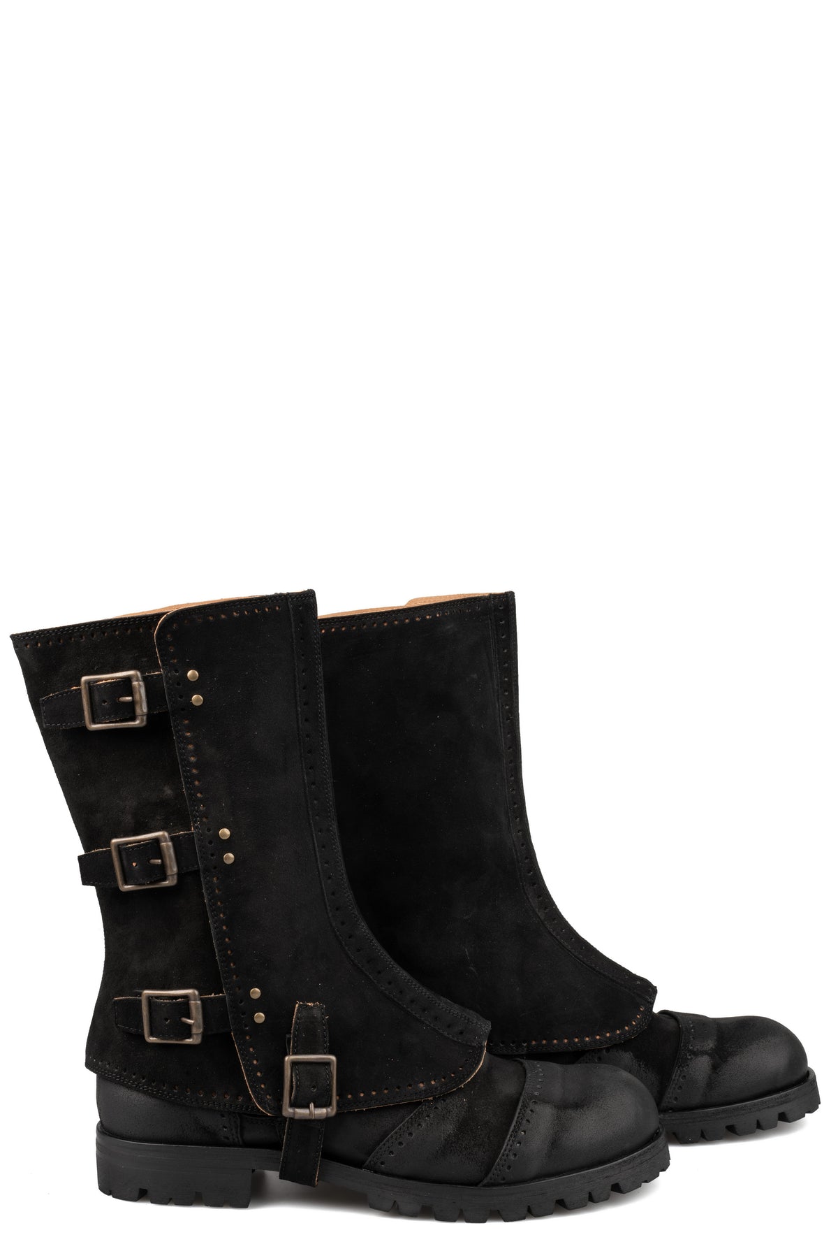 Mid boots with spats