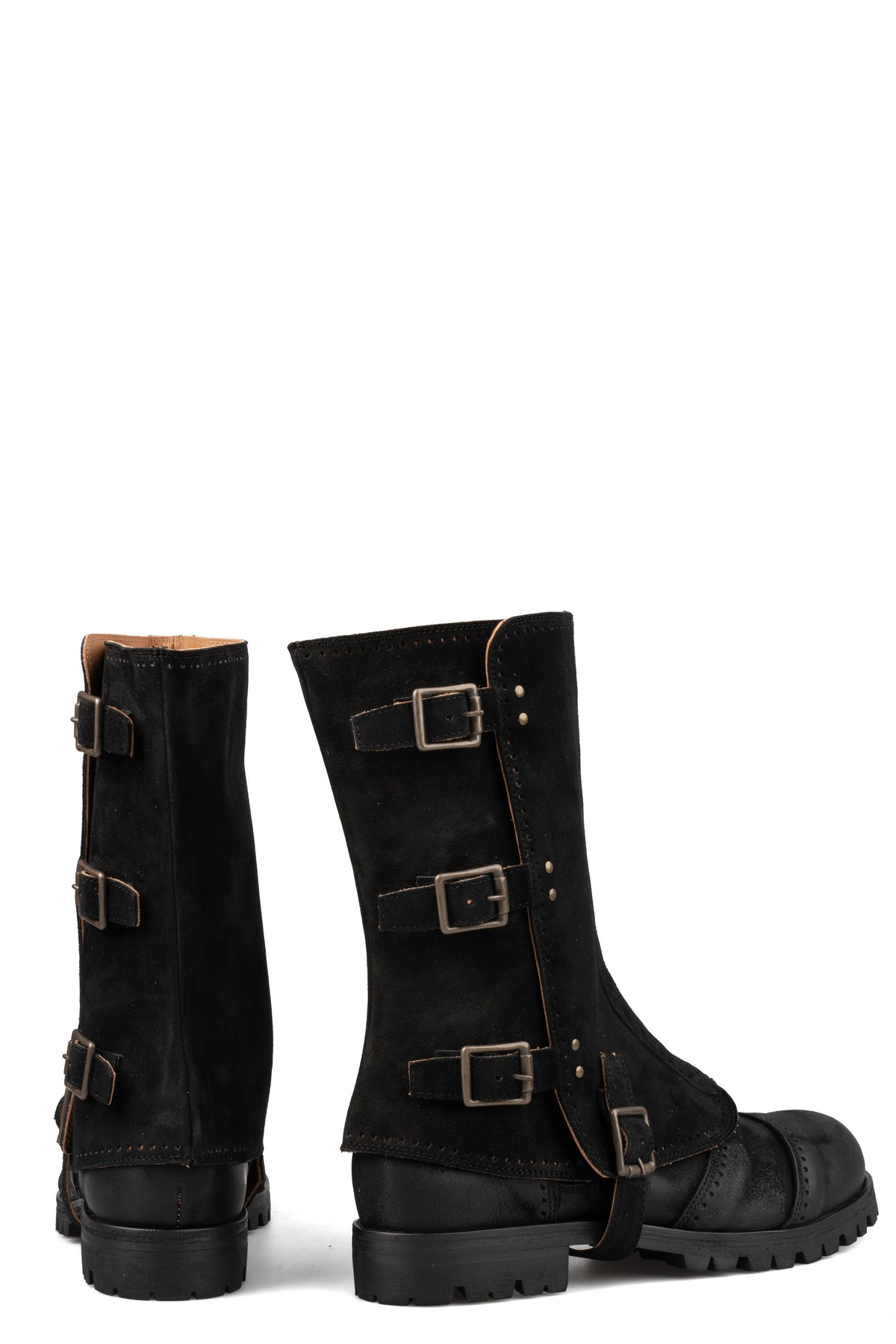Mid boots with spats
