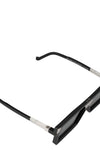 Square acetate sunglasses CL0031, Black Matte/Silver