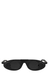 BL0049 Round Sunglasses, Black Matte