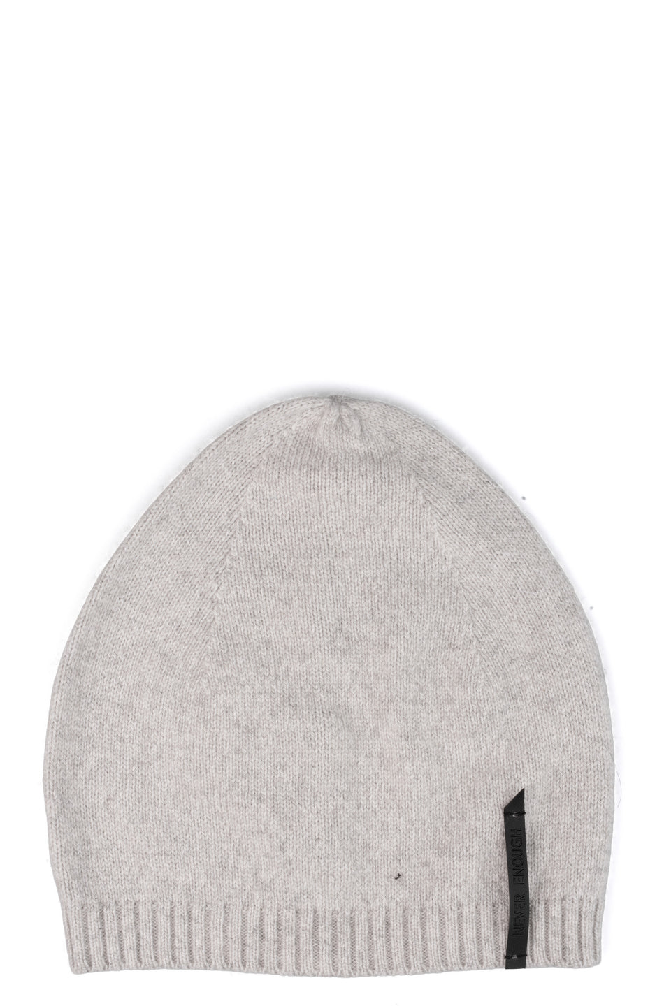 Ribbed knit wool blend hat, Gray Nebbia