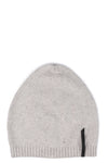 Ribbed knit wool blend hat, Gray Nebbia