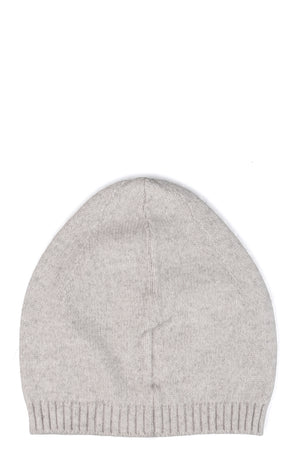 Ribbed knit wool blend hat, Gray Nebbia