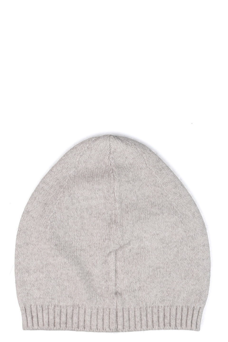 Ribbed knit wool blend hat, Gray Nebbia