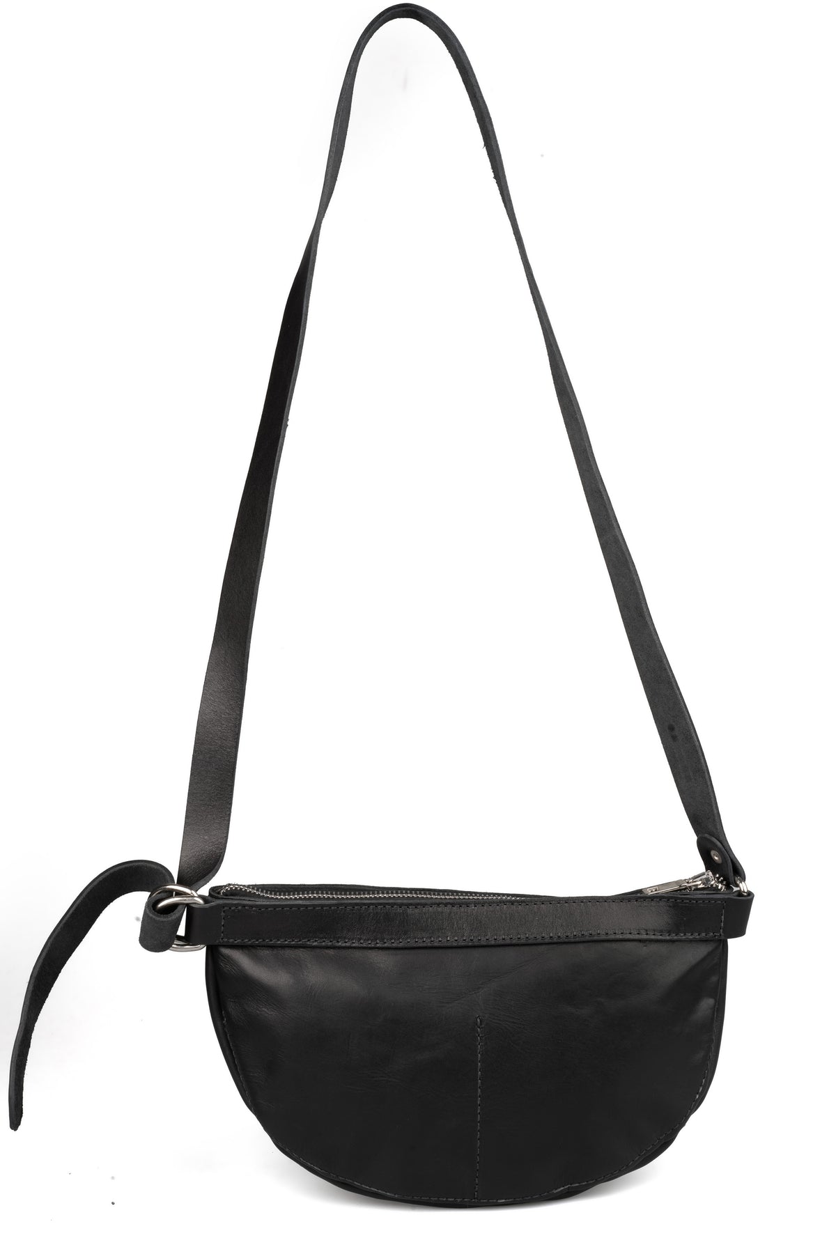 Calfskin leather shoulder bag