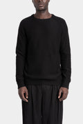 Raglan shoulder wool knit sweater