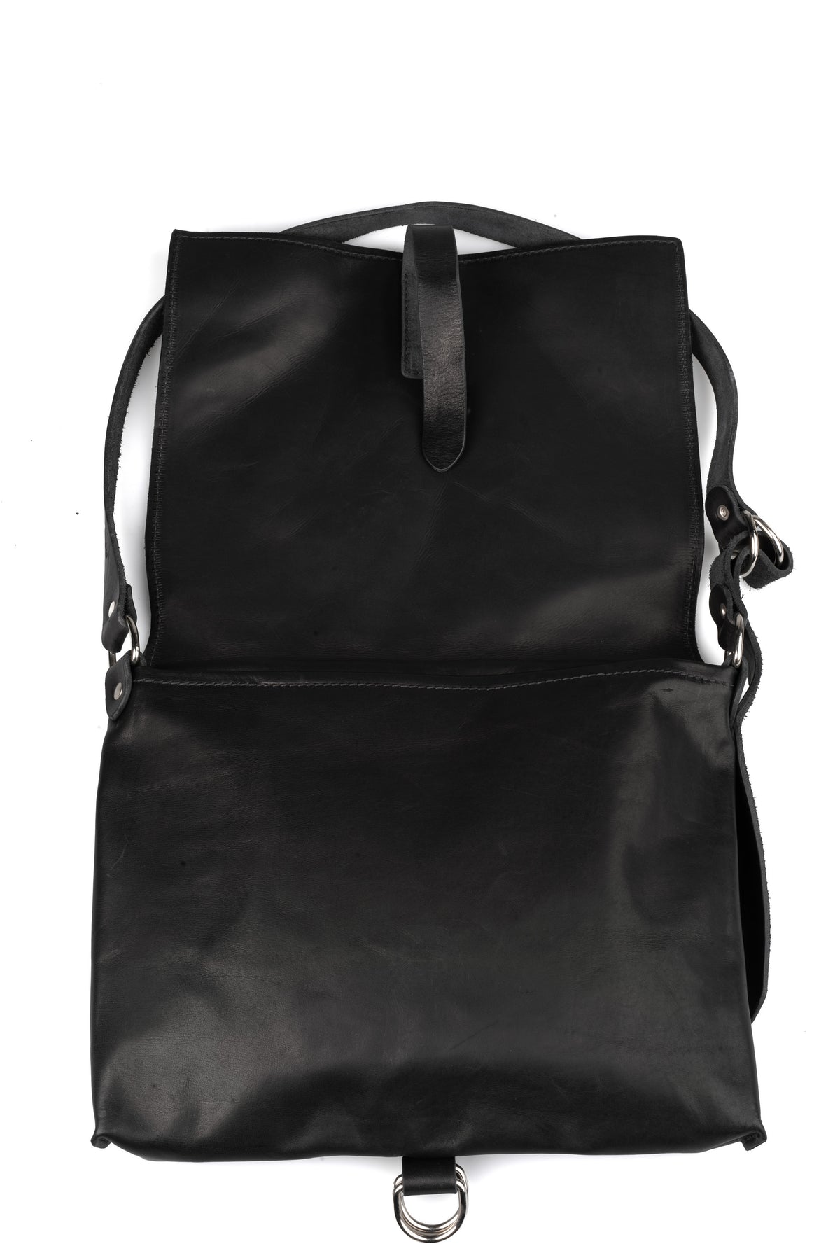 Calfskin leather square crossbody bag