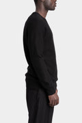 Raglan shoulder wool knit sweater
