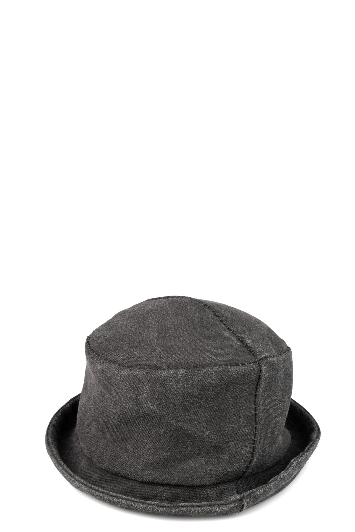 Cotton cupro derby hat, Carbon
