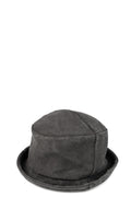 Cotton cupro derby hat, Carbon