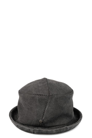 Cotton cupro derby hat, Carbon