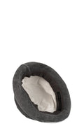 Cotton cupro derby hat, Carbon