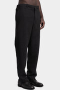 Structured wool pull-on pants