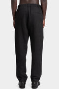 Structured wool pull-on pants