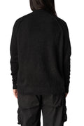 Mohair rag crewneck sweater