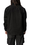 Max Cargo brushed twill overshirt, Black