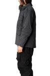 Max Cargo brushed twill overshirt, Charcoal