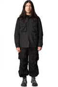 Max Cargo textured nylon overshirt