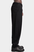 Woven wool pleat pants
