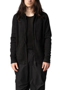 Mohair rag zip hoodie