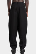 Woven wool pleat pants