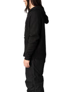 Mohair rag zip hoodie