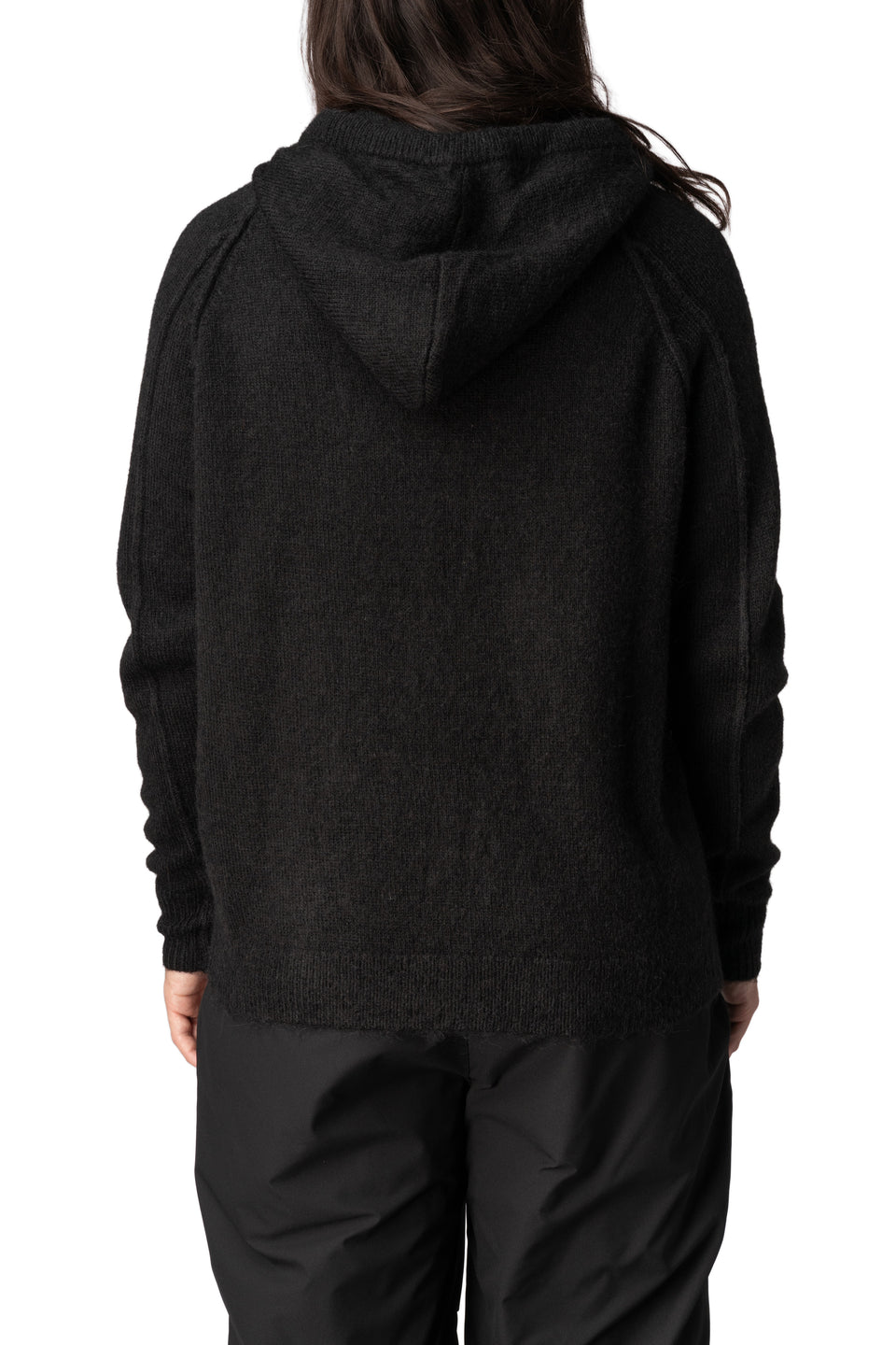 Mohair rag zip hoodie