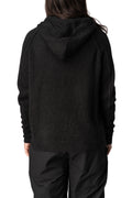 Mohair rag zip hoodie