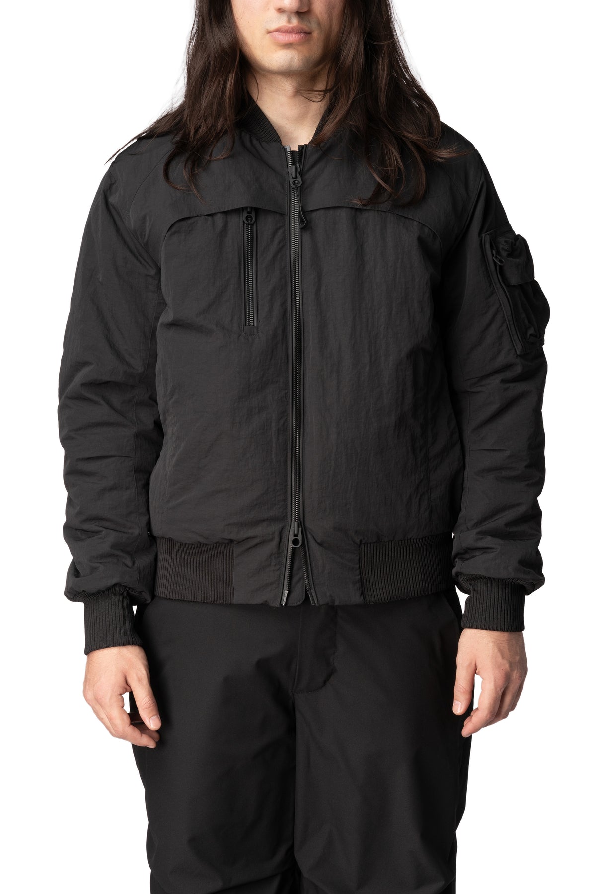 Trace padded bomber jacket