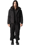 MAG-4 liquid nylon hooded down jacket
