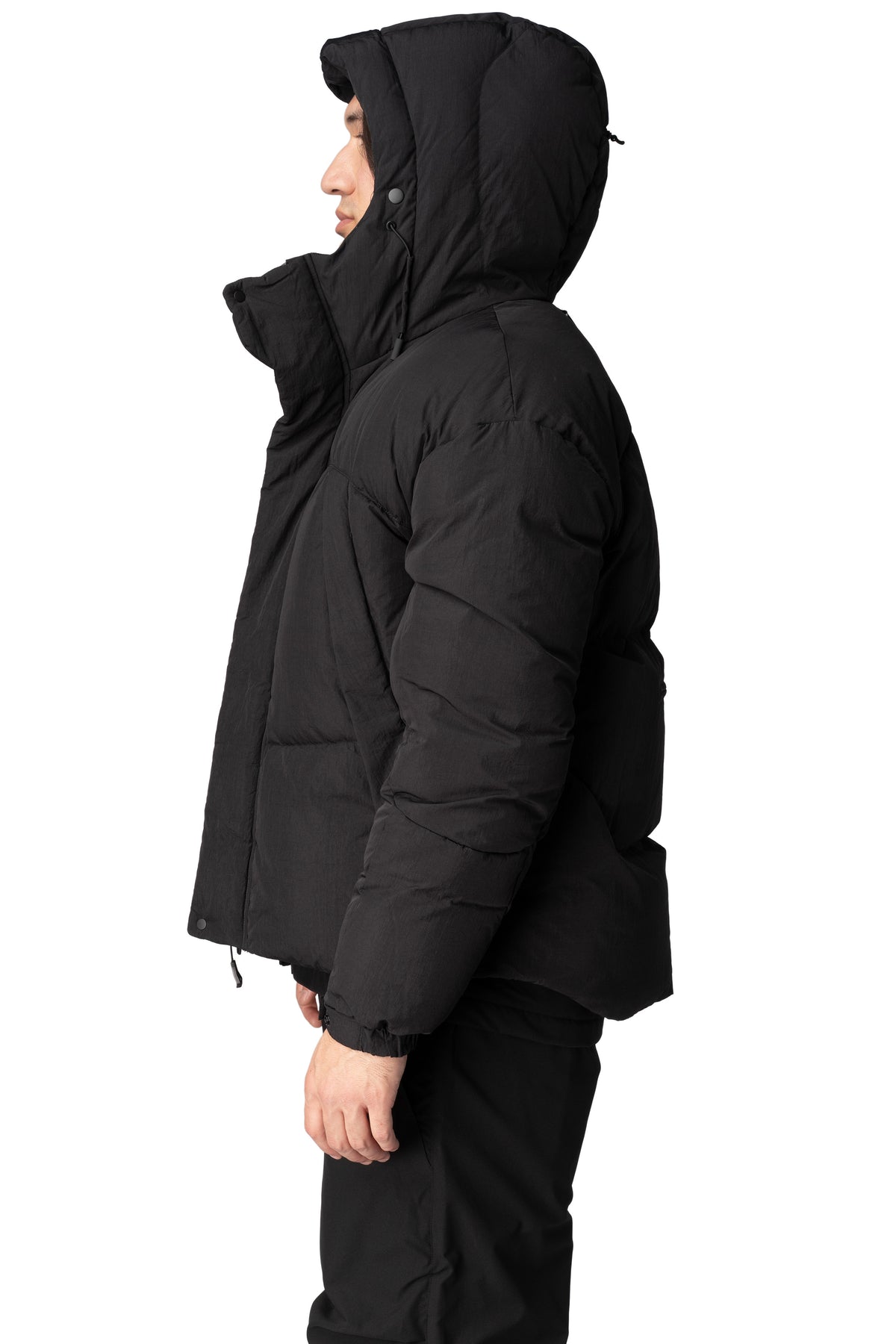 MAG-4 liquid nylon hooded down jacket
