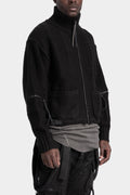 Cropped knit jacket