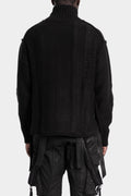 Cropped knit jacket