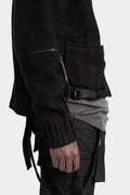 Cropped knit jacket