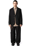 Notch collar 3 button blazer
