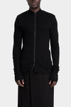 Julius_7 | AW25 - Ribbed wool zip cardigan, 917KNM1