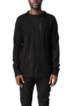 Mohair distressed knit pullover