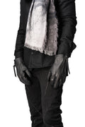 Horse leather zip gloves, Black