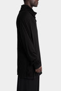 Julius_7 | AW25 - Draped neck lightweight jersey sweater, 917CUM9