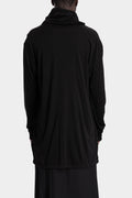 Julius_7 | AW25 - Draped neck lightweight jersey sweater, 917CUM9