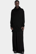 Julius_7 | AW25 - Draped neck lightweight jersey sweater, 917CUM9